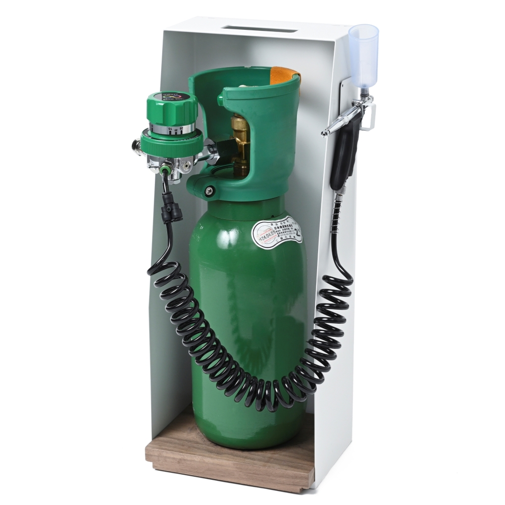 家庭用炭酸ミストセット<br>1ミストガン<br>ホワイトスタンド<br>ボンベ2.5kg